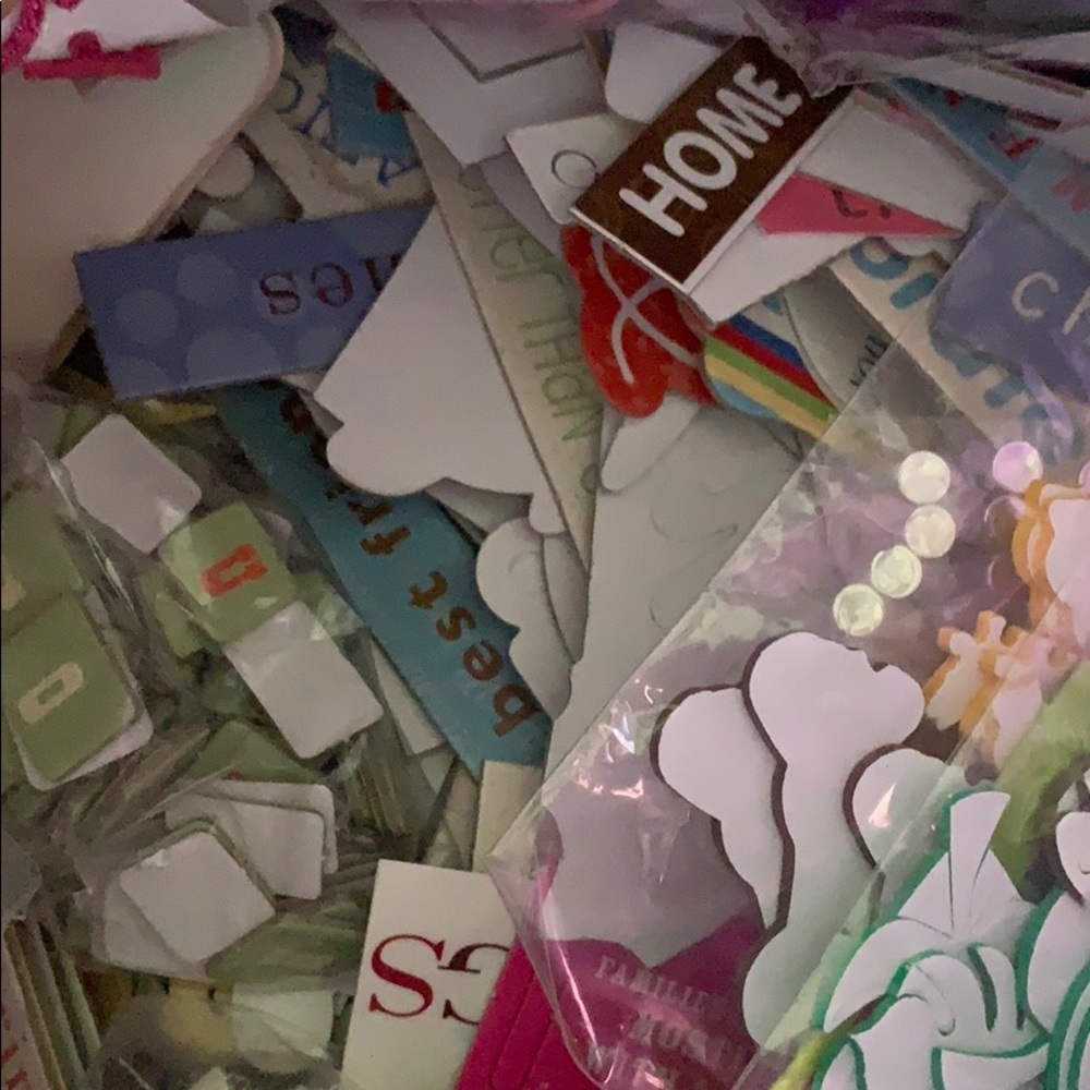 Mystery Lot of Scrapbook Stickers/Paper/Etc - Picture 4 of 4